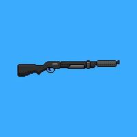 fusil de chasse pixel art vecteur