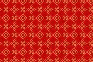 motif de fleur de cerisier, motif traditionnel, texture traditionnelle, fond rouge et or. vecteur