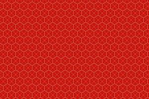 motif vectoriel chinois, motif traditionnel, texture traditionnelle, fond rouge et or