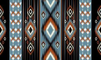 motif oriental ethnique géométrique design traditionnel pour le fond, tapis, papier peint, vêtements, emballage, batik, tissu, illustration vectorielle. style de broderie. vecteur