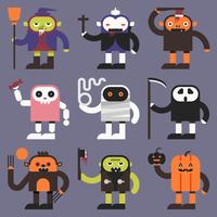 Personnages d&#39;Halloween vecteur