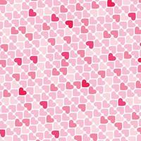 conception de modèle sans couture de coeurs roses pour la saint-valentin et le concept d'amour. vecteur