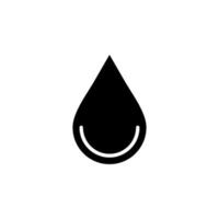 goutte d'eau, eau, gouttelette, modèle de logo d'illustration vectorielle icône solide liquide. adapté à de nombreuses fins. vecteur