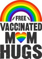 câlins gratuits de maman vaccinée vecteur