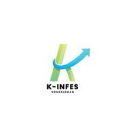 création de logo d'entreprise lettre k vecteur