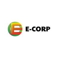 lettre e corp logo vecteur