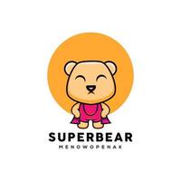 création de logo super ours vecteur