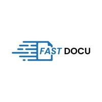 création de logo de document rapide vecteur