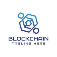 création de logo vectoriel blockchain moderne