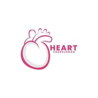 création de logo coeur pour votre entreprise vecteur