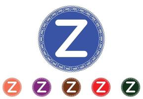 modèle de conception de logo et icône de lettre z vecteur