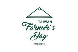 graphique vectoriel de la journée des agriculteurs de taiwan