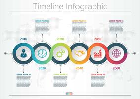 Modèle d&#39;infographie de présentation entreprise vecteur