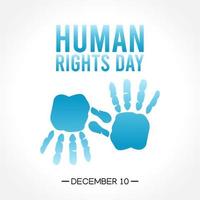 illustration vectorielle de la journée des droits de l'homme vecteur