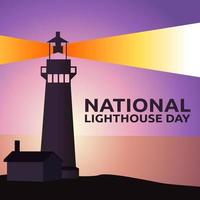illustration vectorielle de la journée nationale de la maison d'éclairage