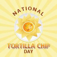 illustration vectorielle de la journée nationale de la tortilla vecteur