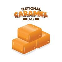 illustration vectorielle de la journée nationale du caramel