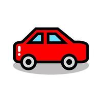 concept d'illustration vectorielle d'icône de voiture sur fond blanc. icône de taxi vecteur
