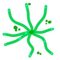 microalgues. organismes aquatiques et bactéries. phytoplancton vert.