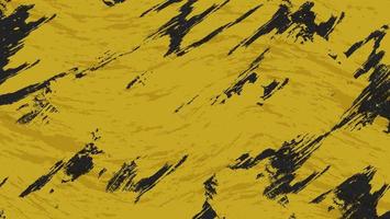 conception de fond abstrait jaune noir scratch grunge texture vecteur