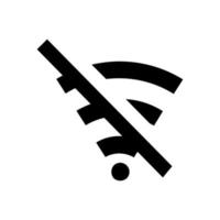 ensemble d'icônes vectorielles wifi sans fil sur fond blanc vecteur