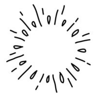 starburst, élément sunburst. illustration vectorielle vecteur