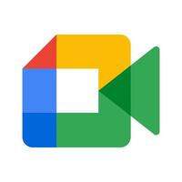 nouveau logo de visioconférence google meet vecteur