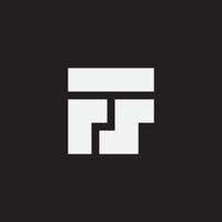 lettre initiale fs monogramme logo simple forme rectangle. vecteur