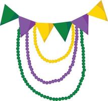 éléments de célébration du mardi gras vecteur