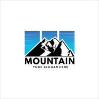 logo de la montagne. vecteur et illustrations.