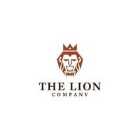 modèle de conception de logo de luxe de vecteur de lion. élégant symbole créatif universel premium.