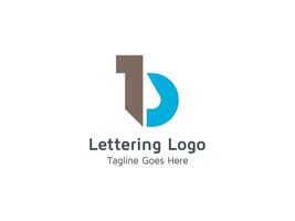 lettrage créatif création de logo alphabet b pour entreprise et entreprise vecteur pro