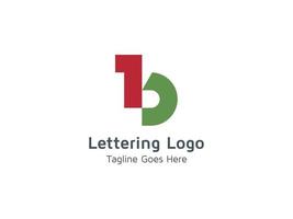 lettrage créatif création de logo alphabet b pour entreprise et entreprise vecteur pro