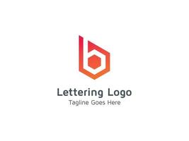 création de logo de lettre alphabet b créatif pour entreprise et entreprise vecteur pro