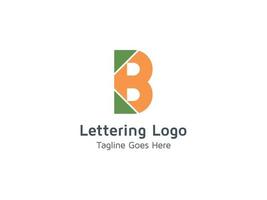 créatif du modèle de conception de logo b vecteur gratuit