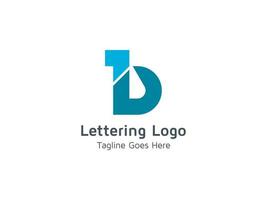 lettrage créatif création de logo alphabet b pour entreprise et entreprise vecteur pro