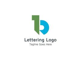 lettrage créatif création de logo alphabet b pour entreprise et entreprise vecteur pro