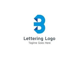 créatif du modèle de conception de logo b vecteur gratuit