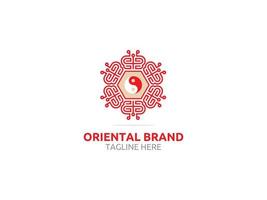 modèle de logo oriental gratuit vecteur