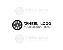 création de logo d'entreprise de roue avec cercle vecteur