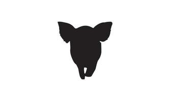 cochon vector illustration design noir et blanc