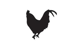 poulet vector illustration design noir et blanc