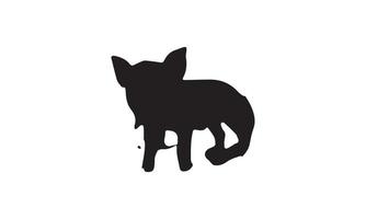cochon vector illustration design noir et blanc