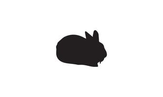 lapin vector illustration design noir et blanc