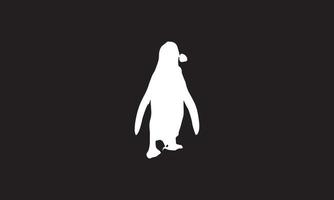 conception d'illustration vectorielle pingouin noir et blanc vecteur