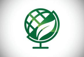 modèle de conception de logo de terre. globe icône signe symbole vecteur