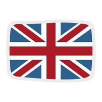 drapeau du Royaume-Uni. autocollants anglais. drapeau britannique vecteur