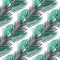 modèle sans couture abstrait feuille de fougère exotique. motif de feuilles de palmier tropical. vecteur