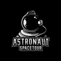 vecteur d'illustration de logo de sport d'astronaute