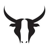 noir forme visage vache logo design vecteur graphique symbole icône signe illustration idée créative